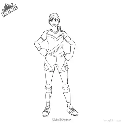 Free printable Clinical Crosser 01 Coloring Page - Free PDF Printable Fortnite Coloring Sheets coloring page